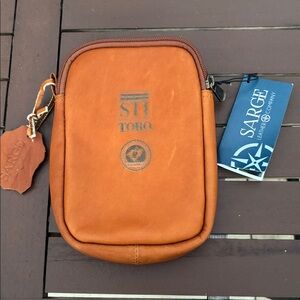 NWT Sarge Genuine Leather Zip Pouch